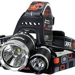 PGK TRADERS Headlamp Rechargeable Headlight with 3 Lights 4 Modes, 6000 Lumen Super Bright LED Lamp, Hands-Free Flashlight Headlamp for Running, Camping, Fishing, Cycling, Hiking, Waterproof-picture-24