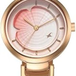 Uptown Retreat Quartz Analog Pink Dial Metal Strap Watch for Girls-NS6277WM01/NT6277WM01-image-68