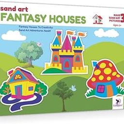 TOYKRAFTT Sand Art Activity Toy Pictures for 3+ Year Old Boys Girls, Gift for Girls Boys, Toddler Toys Games (Fantasy Homes)-15