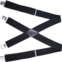 SDR Casual Men Suspenders Elastic Straps Comfortable Trousers Suspender Adults Black-image-44