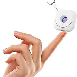 HOMKANA Hidden Camera Detector with 5m Range,Type-C Charging, Anti-Spy Device for Privacy Protection Infrared Camera Sweeper for Hotel Home Office Travel (Pack of 1) (White)-image-6