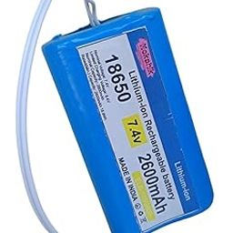 Lithium-ion Rechargeable Battery for Electronics Products Toys Lighting, Bluetooth Equipment Fit for RC Helicopter Car Truck & RC Boats Pack of 1 (7.4V 2600mAh)-image-92