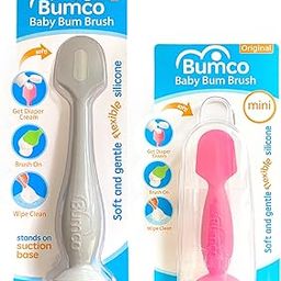 Baby Bum Brush Diaper Cream Brush,Gray Full Size + Pink Mini(2-Pack)-24