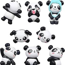 8PCS Panda Fridge Magnet, Animal Refrigerator Decorations, Cute Black and White Panda Decorations for Kitchen Dining Bar-image-93