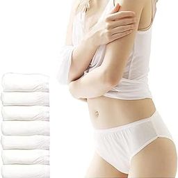 TRIKUTA Disposable Panties for Women Travel Maternity Period Spa Saloon Innerwear use and Throw Panty Disposable Panty After delivery(Pack of 10) White-image-90