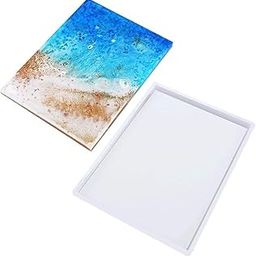 Silicone Tray Molds for Epoxy Resin, 14x19cm Large Epoxy Resin Casting Mold for DIY Crafts Serving Board-image-14
