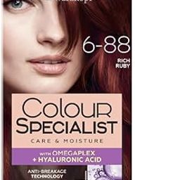 Schwarzkopf Colour Specialist At Home Permanent Hair Colour With Omegaplex Anti-Breakage Technology And Hyaluronic Acid With 2 After Colour Repair Masks For Softer Hair, 6.88 Rich Ruby 165ml-image-9