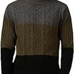 Men Multi Colorblock Slim Fit Full Sleeve Crew Pullover-image-87