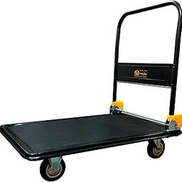 VOLTZ VZ-VHT 300 Platform Trolley 300 kg Steel Platform Truck Moving Platform Steel Hand Trolley with 360 Degree Swivel Wheels and Rubber Bumper for Safety for Easy Storage-image-47