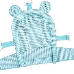 LOOM TREE® Breathable Baby Bath Pad Bath Tub Pillow Seat Mat for Baby 0-6 Months Blue | Bathing & Grooming | Bath Tubs-image-62