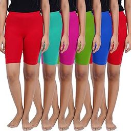 Womens Combed Cotton Tights 6 Pc Combo-image-50