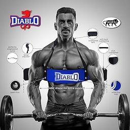Diablo Arm Blaster Padded Straps Heavy Duty (Blue White)-22