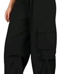 Cargo Utility Pants, Multiple Storage Pockets, Regular Fit, Durable Cotton Blend Workwear, Unisex (in, Numeric, 32, Regular, BLAACK)-image-91