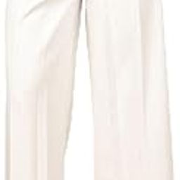 White Trouser Pants for Women | Solid | Formal Office Wear | High Waist | Pleated | Straight Fit | Side Pockets-image-35