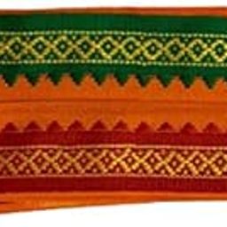 Sri Prajna Pooja MLA Orange Shawl - Pack of 1-image-1