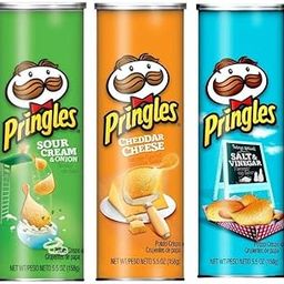Salsabil Pringles Flavored Potato Chips Assorted Pack of 3, Original and Imported from US - Set A-image-24
