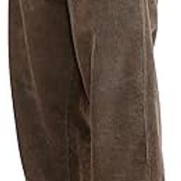 Men's Black Front Tie Loose Fit Corduroy Baggy Long Slacks Chino Pants with Slant Pocket Simple Casual Trousers, Going Out (Code Pant 186)-33