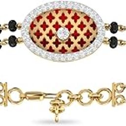 pc jeweller 18k (750) Yellow Gold and Solitaire Bracelet for Women-picture-4
