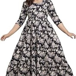 Enterprises Women's Rayon Anarkali Maternity Dress Pregnancy Dress Easy Brest Feeding Dress-image-76
