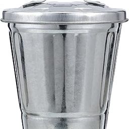 STOBAZA 1pc Mini Trash Can Office Desktop Garbage Bin Small Trash Can Dog Poop Trash Can for Outdoors Bathroom Rubbish Can Bedroom Garbage Can Car Trash Can Vase Waste Paper Bin Metal Chic-12