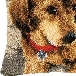 MERISHOPP DIY Pillow Case Pattern Cute Embroidery for Festival Adults Beginners D Crafts | Needlecrafts & Yarn | Rug Making | Latch Hooking | Latch Hooking Kits-image-2