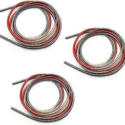 LikeStar® Ultimate Metallic Finish Cable Protector | Spiral, Dual Colour, 1.5 Meter/150 cm Each | Silicone Cord Wire, Charger Winder for iPhone and Android Charging Cables (Multi-Color) (3)-image-88