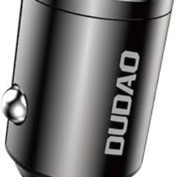 DUDAO R3Max Premium Fully Metal Body Compact & Mini Super-Fast Car Charger with Dual Port USB-C & USB-A Port Qualcomm QC 3.0 & Pd 48W Compatible with iPhone/Samsung/Oppo/Vivo/One+, All Devices, Black-22