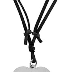 English Initial Charms V Alphabet Silver And Black Stainless Steel Leather Pendant Necklace Chain For Men And Women-image-97