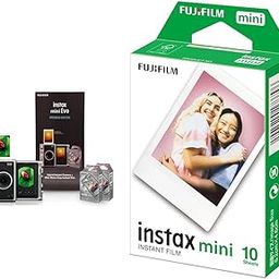 Fujifilm Instax Mini Evo Hybrid Camera Premium Edition with 20 Shots of Stone Gray Film and 100 Diff-image-53