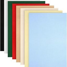 Caydo 8 Pieces Aida Cloth 8 Color 14 Count Classic Reserve Cross Stitch Fabric, 12 by 18-Inch-image-11