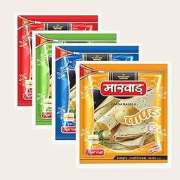 Marwar Combo Saver Papad Pack (Moong Punjabi, Moong Special, Chana Masala, Urad Dal Papad), 1600G Zipper Pack (400G Each), Size: 7 Inches, Contains 112-120 Papads-image-30