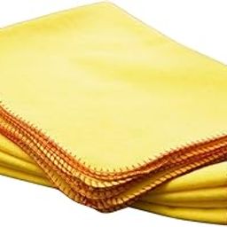 WCleen Yellow Duster, Pack of 4, Extra Large Size (65x45cm), 100% Cotton, Lint Free Cloths, Washable and Reusable. (6)-image-52