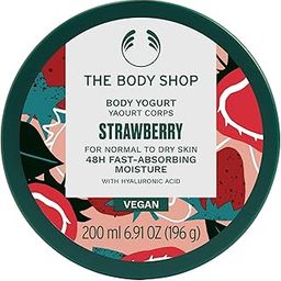 The Body Shop Vegan Body Yogurt Strawberry Cream, 200 Ml - For NormaL To Dry Skin | Instant 48 Hr Moisture | Vegan-0
