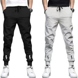 RIKSAW Men's Track Pant | Regular Fit Polyester Track Pant | Sweatpants for Men | Trouser, Pajama (Sports) | Gym | Yoga - Regular Fit with Two Side Zipper Pockets-image-5
