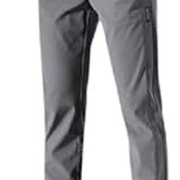 SERI CHOICE Men's Athletic Jogger Pants with Drawstring, Elastic Waist, Side Pockets, Light Grey-image-96