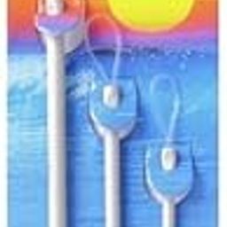 JEFFY VARDHMAN Pony Aluminium Sewing Knitting Craft Wool Needles with Large Eye Loops (7cm, 8cm, 10cm, Off-White) - Set of 3-image-77