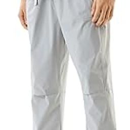 Men Track Pants | Relaxed Fit Joggers with Elastic Waistband & Adjustable Belt | High Stretch Nylon Blend Fabric for Casual & Lounge Wear-picture-10