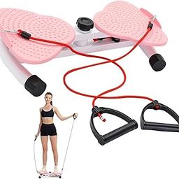 GBEX Waist Twisting Fitness Tool, Waist Twisting Abdominal Exercise Board, Foot Massage Fitness Board, Weight Loss, Pink Portable Cardio Home Gym Use (Pink)-image-68