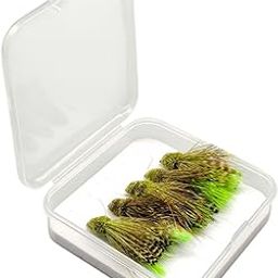 ATORSE 5Pcs Fly Fishing Lures with Fly Box Portable Hand Tied Accessories with Hook|Crankbaits-image-6