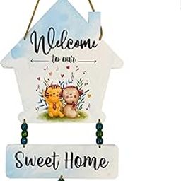 BookYourGIFT Premium Wooden 'Warm Welcome' Sweet Home Wall Hanging Décor-image-54