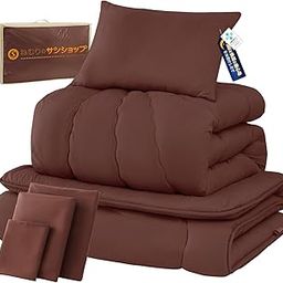 Comforter Set, Semi-Double, 7-piece Set, Bedding Set, Washable, Comforter Set for Visitors, SEK Certified, Antibacterial, Odor Resistant, Dust Mite Proof, High Density Solid Cotton, 3 Layers Bedding,-21