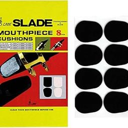 Wind Instrument Accessories 8pcs Alto Tenor Saxophone Clarinet Mouthpiece Cushions Patches Pads Black 0.8mm Thickness-31