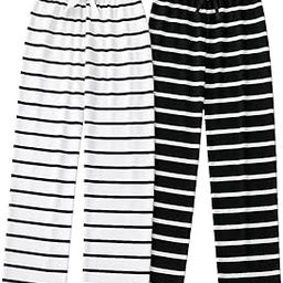 Women's Striped Elastic Waist Lowers | Soft Cotton Lower Combo (Pack of 2)-image-38