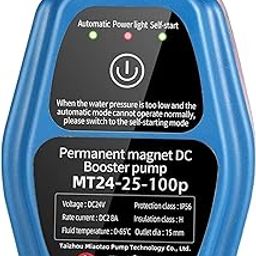 LOOM TREE® Household Water Booster Pump 100W Water Heater Boost for Kitchen Sink Shower Blue | Home Improvement | Plumbing & Fixtures | Pumps-30