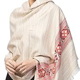 Kullu Shawls for Women, Woven Design Women's Shawl for Winters, Inspired by Himachal Handicrafts Size-40x80-image-18