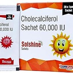 Allen Dale Vitamin D3 Sachet for Strong Bones, Muscles, Immune System, Cholecalciferol Vitamin D3 Powder Supplement, Pack of 20 Sachet-6
