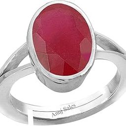 6.25 Ratti 5.50 Carat Natural Ruby Stone Manik Ring Adjustable Panchdhatu Ring for Men & Women-image-29
