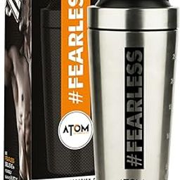 Asitis Nutrition AS-IT-IS ATOM Steel Protein Shaker for Workout - 750ml | Portable | Easy to Hold | Rust-Proof-image-4