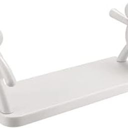 Plastic Kitchen Floating Shelf | Wall-Mounted, Self-Adhesive for Storage & Organising | Space-Saving, Durable, and No Drilling Required | Ideal Organizer for Toiletries or Small Items | Man-55