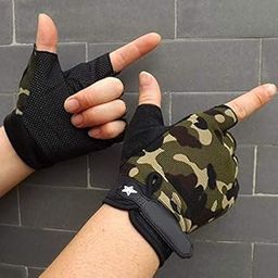 DreamPalace India Weight Lifting Hand Grips with Anti Slip Design for Workout Crossfit Fitness Training Gym Gloves (Camouflage, Free Size)-image-23
